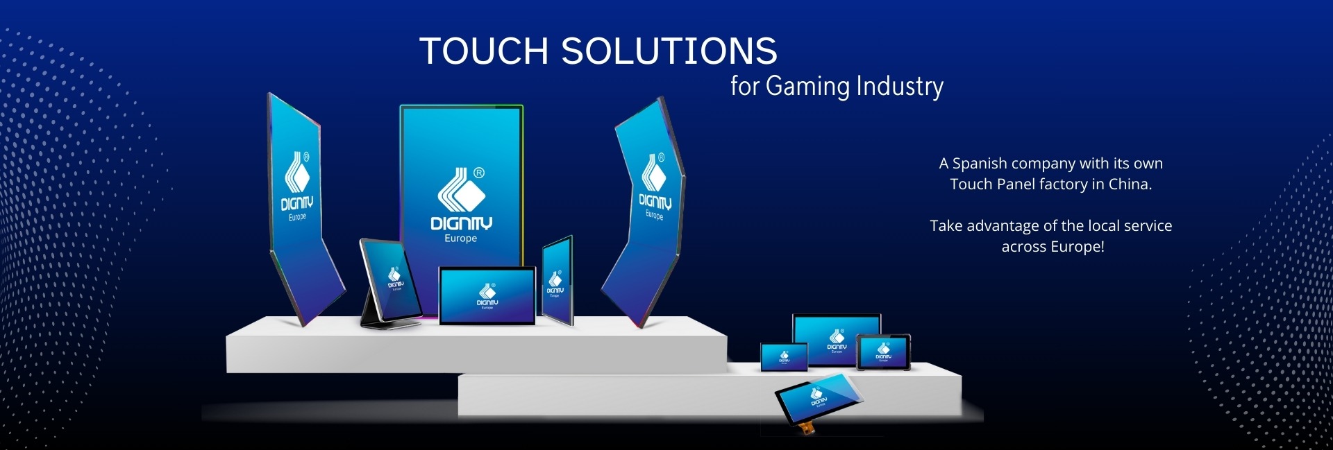 touch monitors for gaming industry